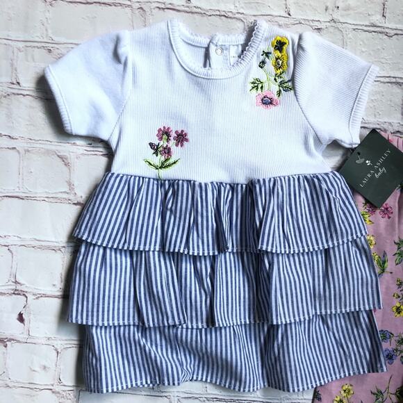 Laura Ashley Baby Girl Matching Set Sz 24M - Picture 4 of 11